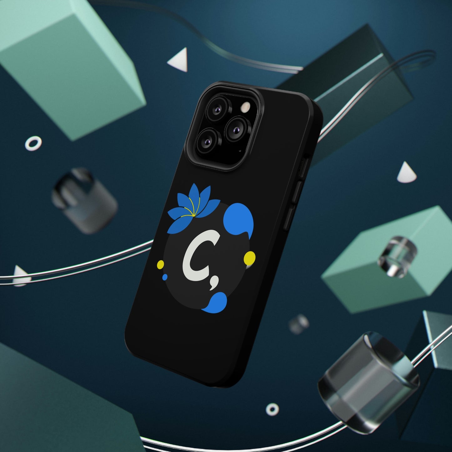COMMaDiTYbrand *SiGNATuRE" All-Black Impact-Resistant Phone Case
