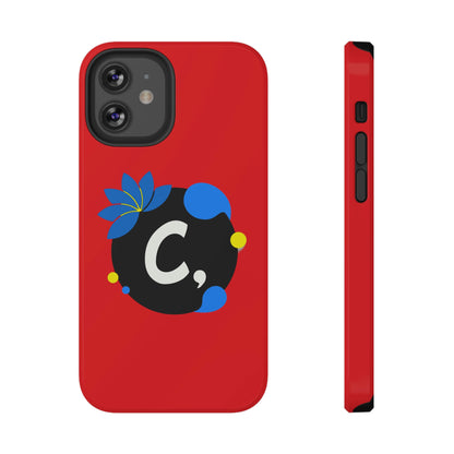 COMMaDiTYbrand All-Red *SiGNATuRE" Impact-Resistant iPhone 13 Phone Case