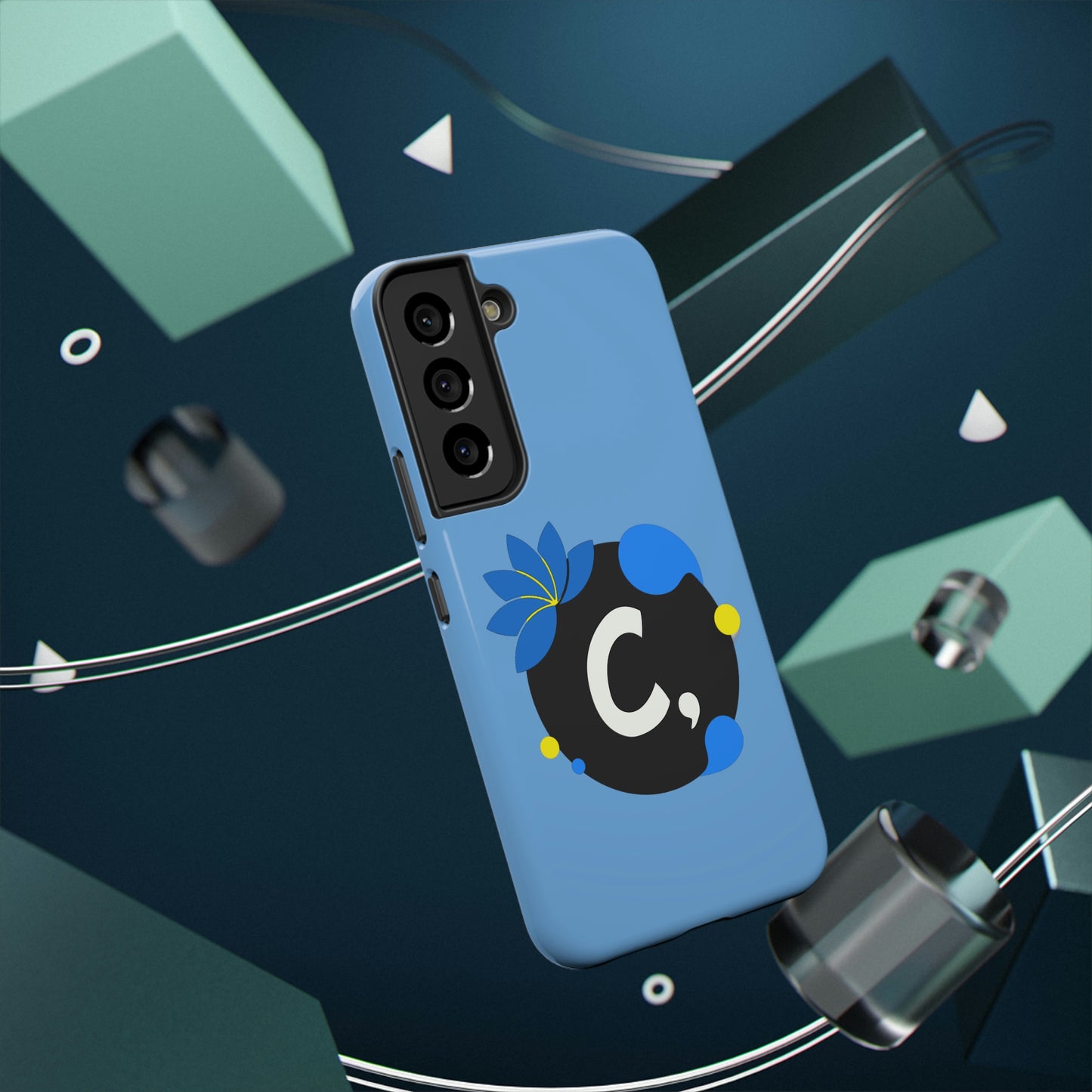 COMMaDiTYbrand SkyBlue *SiGNATuRE" Impact-Resistant Phone Case