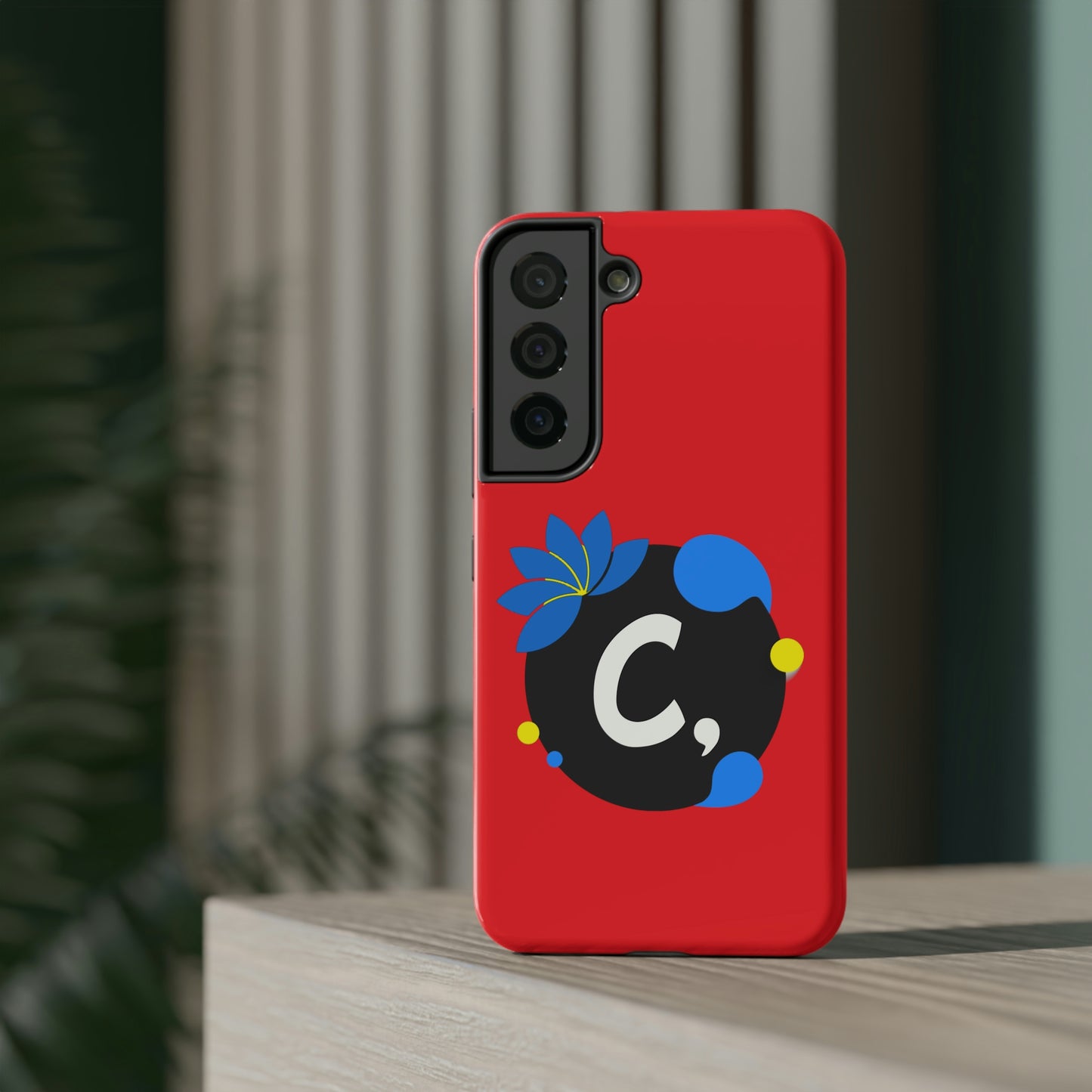 COMMaDiTYbrand All-Red *SiGNATuRE" Impact-Resistant iPhone 13 Phone Case