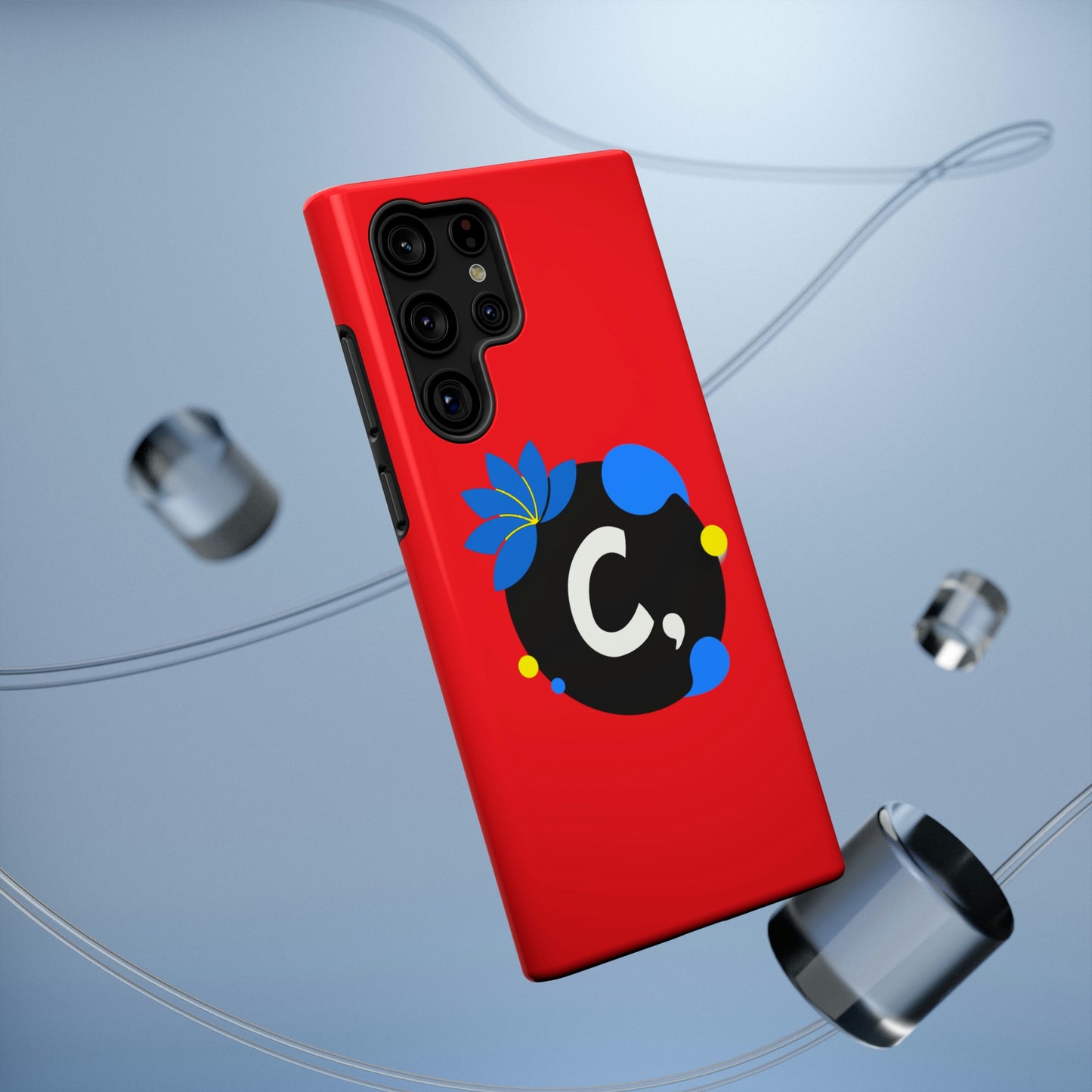 COMMaDiTYbrand All-Red *SiGNATuRE" Impact-Resistant iPhone 13 Phone Case