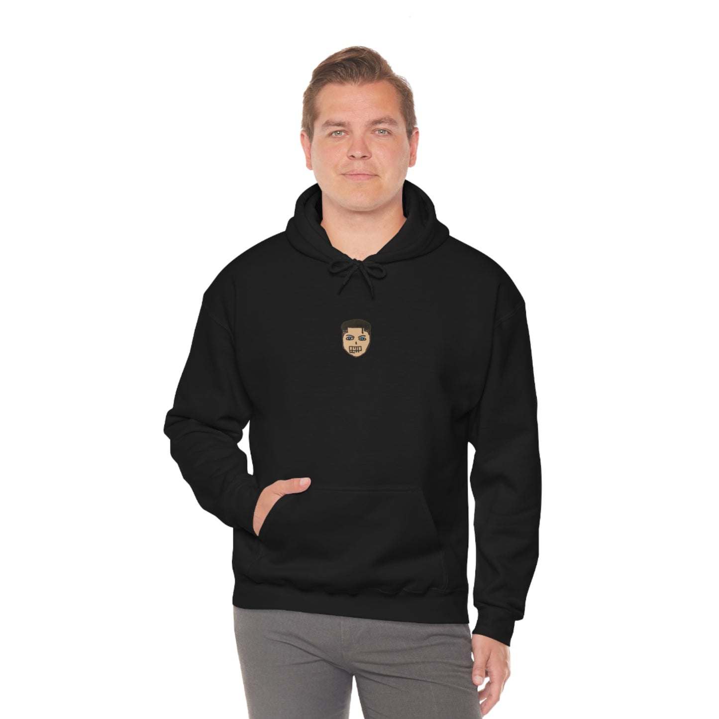 COMMaDiTYbrand *LiL FACE" Men's Heavy Blend™ Hooded Sweatshirt
